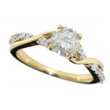 10kt Gold Brilliant 1.28 ct Diamond Solitiare Ring