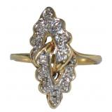 10kt Gold Diamond Estate Ring