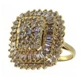 14kt Gold Brilliant 3.00 ct Diamond Ring
