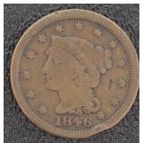 1846 Braided Hair Copper Large Cent