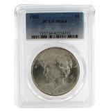 1922 MS64 Peace Silver Dollar