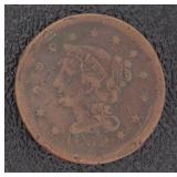 1852 Braided Hair Copper Large Cent