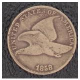 1858 Flying Eagle Copper Cent *Last Year