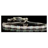 Gorgeous White Opal Designer Slider Bracelet