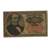 Series 1874 Twenty Five Cent Frational Currency