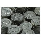 Mixed Date (40) Washington Silver Quarters