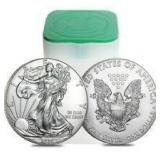 2008 US Mint Tube American Eagle Silver Dollar