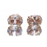 14kt Rose Gold 1.25 ct Morganite Stud Earrings