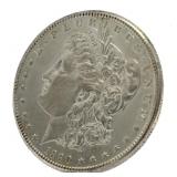 1890 AU Carson City Morgan Silver Dollar