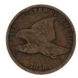 1858 Flying Eagle Copper Cent *Last Year