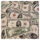 1953/63 Red Seal $5.00 United States Note