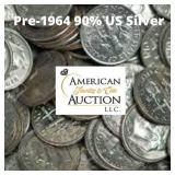 (50) 1946-64 Roosevelt 90% Silver Dimes