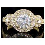 14kt Gold 3.29 ct Round Brilliant Diamond Ring