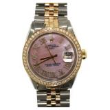 Oyster Perpetual Rolex Date 34 w/MOP Diamond Dial