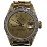 18k Gold Rolex Oyster Perpetual Lady President