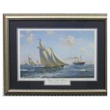 Yacht Amer. Lim Ed. Signed & # By Roy Cross