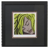 Blonde Print Plate Sign Giclee By R. Lichtenstein