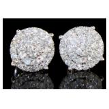 10kt Gold Round Brilliant 1.00 ct Diamond Earrings 10kt Gold Round Brilliant 1.00 ct Diamond Earrings