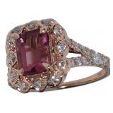 14kt Rose Gold 2.04 ct Tourmaline & Diamond Ring 14kt Rose Gold 2.04 ct Tourmaline & Diamond Ring