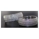 XX-Large 2.00 ct Diamond Hoop Earrings