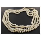 Genuine 7 mm 98" Freshwater Pearl Necklace