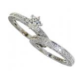 14kt Gold Brilliant 2.12 ct 2 pc Diamond Bridal