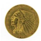 1912 Indian Head $2.50 Gold Piece