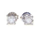 Brilliant Diamond Stud Earrings