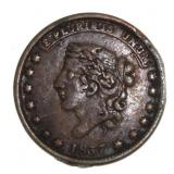 1837 Civil War Copper Token *RARE