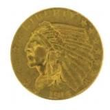 1914 Indian Head $2.50 Gold Piece