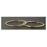 14kt Gold 15.50 mm Invisible Hoop Earrings