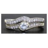 14kt Gold Brilliant 1/2 ct 2 pc Diamond Bridal Set