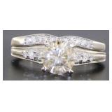 14kt Gold Brilliant 2.02 ct 2 pc Diamond Bridal