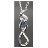 Genuine Blue Diamond Designer Pendant