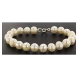 Genuine 8 mm Cultured Pearl 7" Bracelet