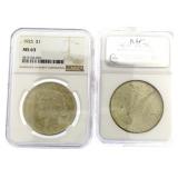 1925 MS63 Peace Silver Dollar