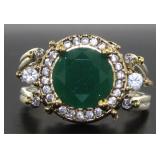 Vintage Style 5.00 ct Ruby/Emerald Reversible Ring