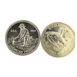 1984/86 Engelhard American Prospector Silver Coin