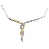 Genuine Yellow Diamond Accent Necklace