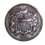 1868 Copper 2 Cent Piece *Key Date