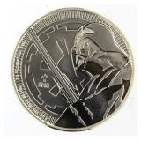 2018 Star Wars Darth Vader Lightsaber Silver Coin