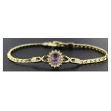 Genuine Amethyst Royale Bracelet