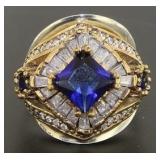 Elegant 4.77 ct Sapphire Cocktail Ring