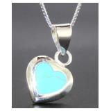 Beautiful Turquoise Heart Pendant