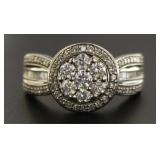 10kt Gold Brilliant 1.00 ct Diamond Designer Ring