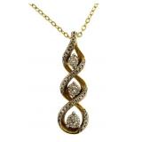 10kt Gold Brilliant 1/2 ct Diamond Necklace