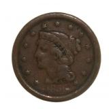 1856 Braided Hair Copper Large Cent