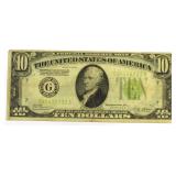 1928 Redeemable In Gold $10 Federal Reserve Note