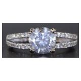 14kt Gold Round Brilliant 2.00 ct Diamond Ring