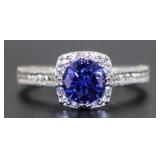 Round Brilliant 1.60 ct Tanzanite Solitaire Ring
